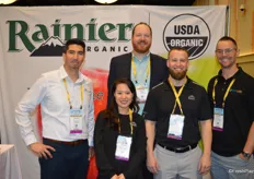 From left to right: Aaron DeHerrera and Soo Choi with Rainier Fruit, Andy Smith with Walsma & Lyons, Tyler Johnson with Rainier Fruit and Steve Lyons with Vine Line Logistics.